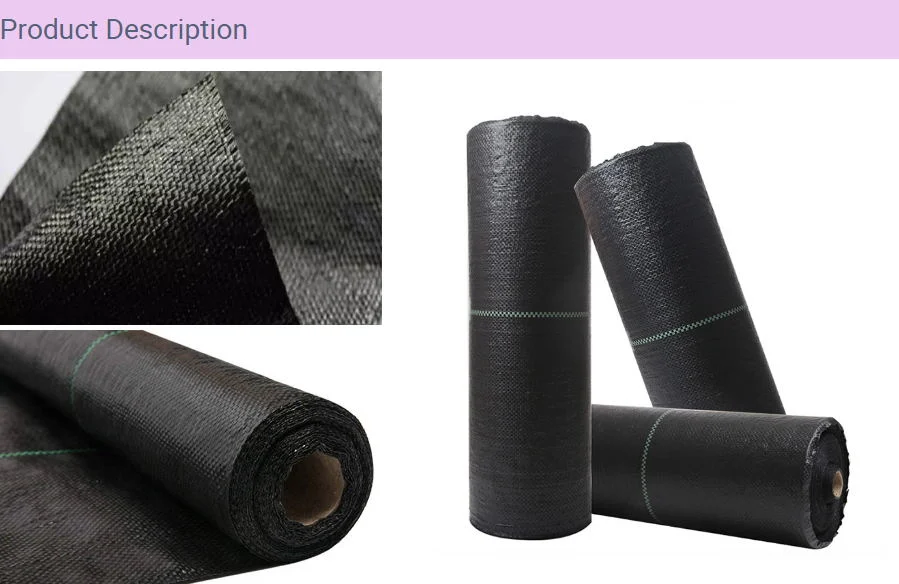80g/90g/100g Polypropylene Woven PP Ground Cover Geotextile