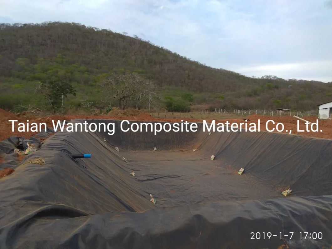 LDPE/PVC/EVA/Polyethylene Plastic Waterproofing Liners HDPE Geomembrane for Dam/Landfill/Lagoon/Pond by China Factory Manufacturer