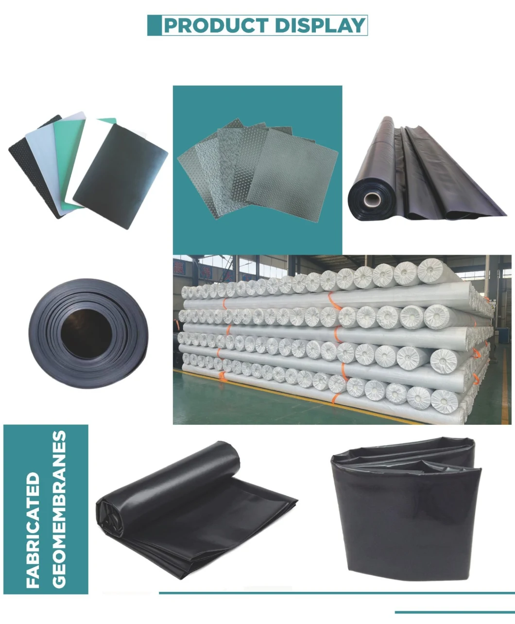 HDPE LDPE LLDPE 0.5mm 0.75mm 1.0mm 1.5mm 2.0mm 3.0mm ISO Certification Smooth Surface Black GM13 HDPE Geomembrane for Landfill Dam Fish Shrimp Dam Pond Liner