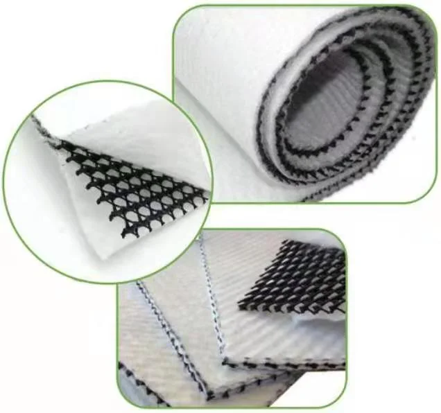 HDPE 3D Salt Barrier Composite Geonet with Geotextile for Landfill Drainage System