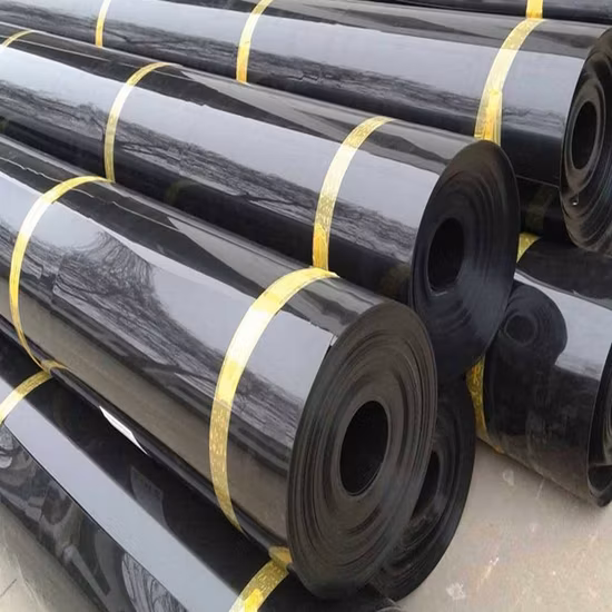 0.2mm/0.5mm/1.0mm/2.0mm Black Plastic Sheet Liner CE/ASTM Viring Waterproofing HDPE Geomembrane for Agriculture/Dam/Landfill/Lake/Biogas/Aquaculture Project