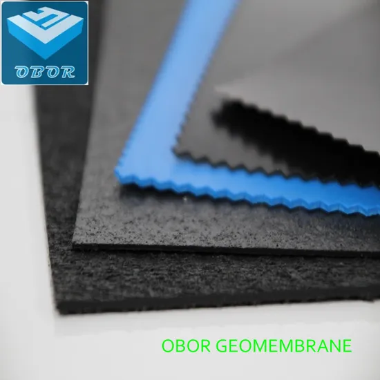 Thickness 1.0mm Black ASTM Smooth HDPE Geomembrane for Artificial Lake Landscape River Levee Channel