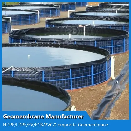 LLDPE LDPE PVC EVA HDPE Geomembrane for Water Tank Lining